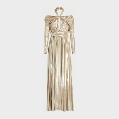Gold Lamé Jersey Dress