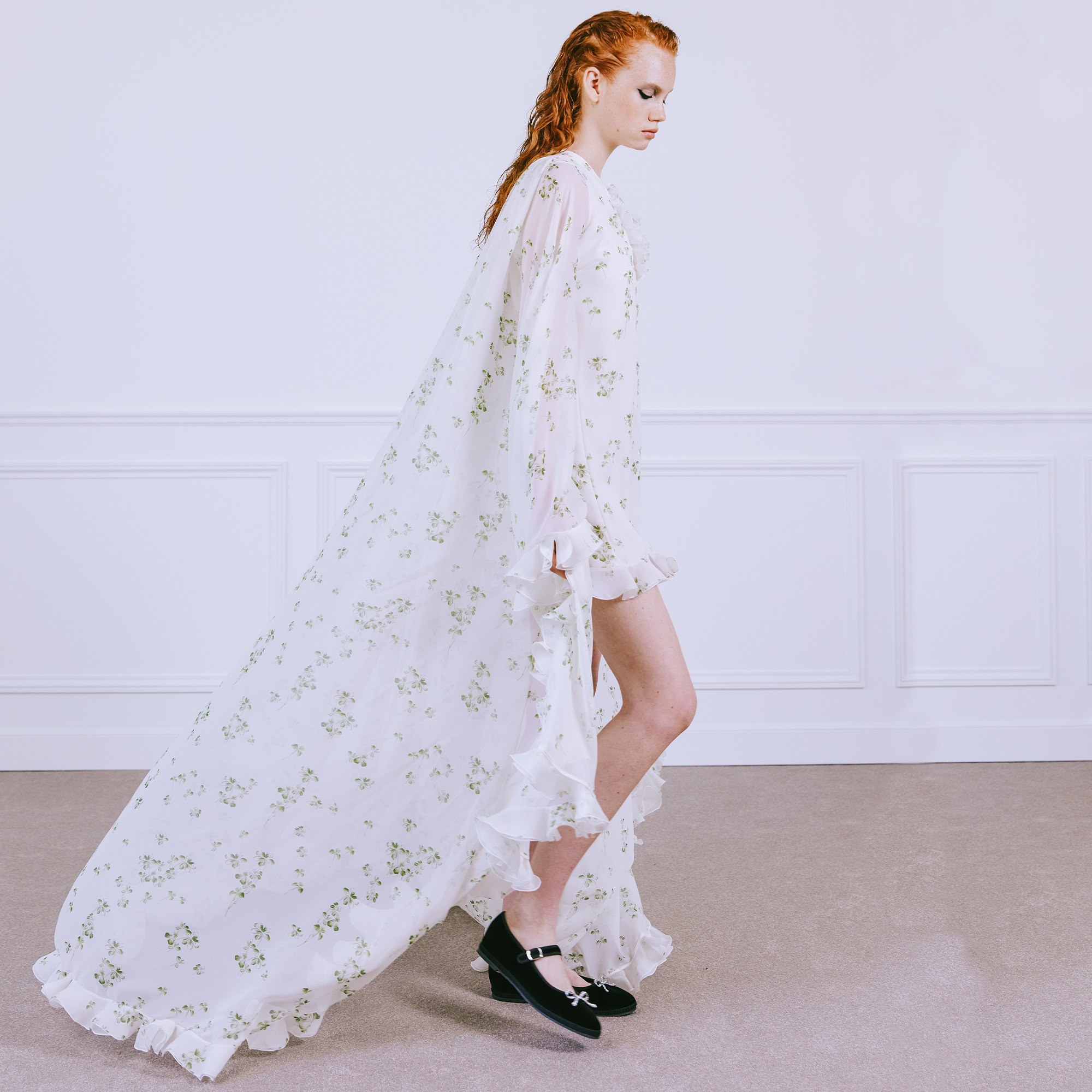 Lucky Love Silk Cape Dress Giambattista Valli Paris Haute Couture
