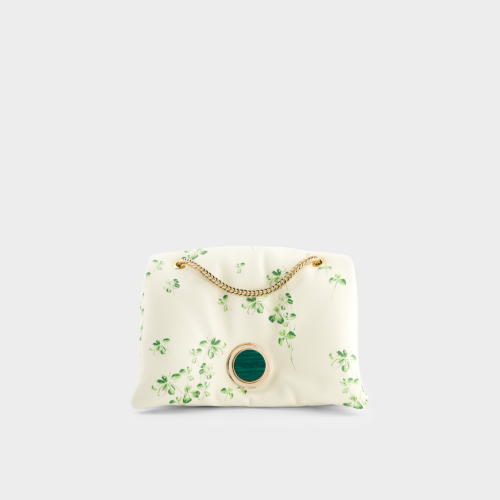 Mini airbag in stampa Lucky Love color avorio