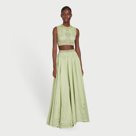 Long dress with crop top outlet