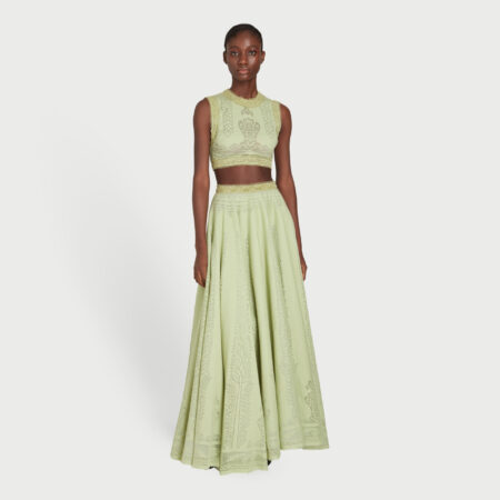 Long dress deals crop top