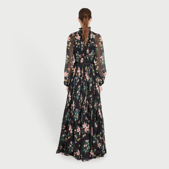 Botanical georgette wrap dress sales