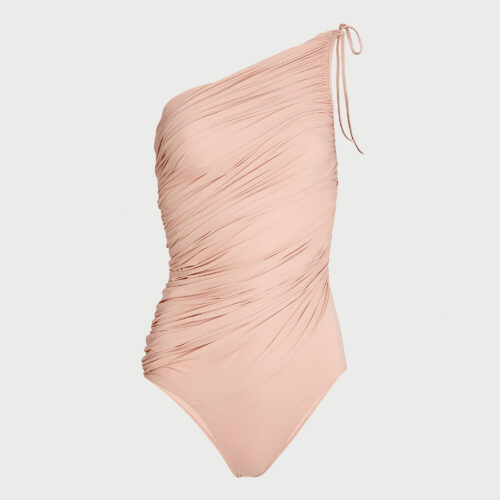 Costume intero nude asimmetrico