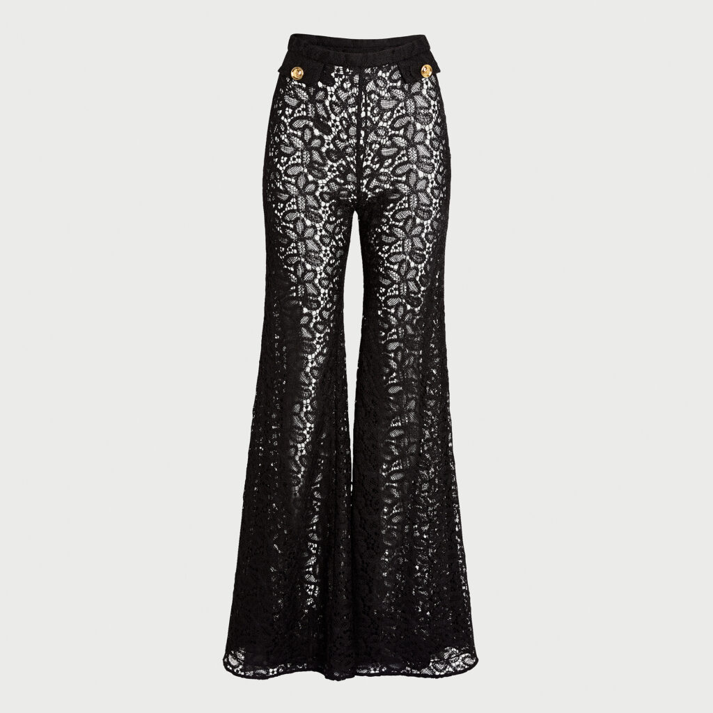 パンツ GIAMBATTISTA VALLI Cropped silk blend pants Black Giambattista Valli Black Cropped Silk Blend Pants for Women