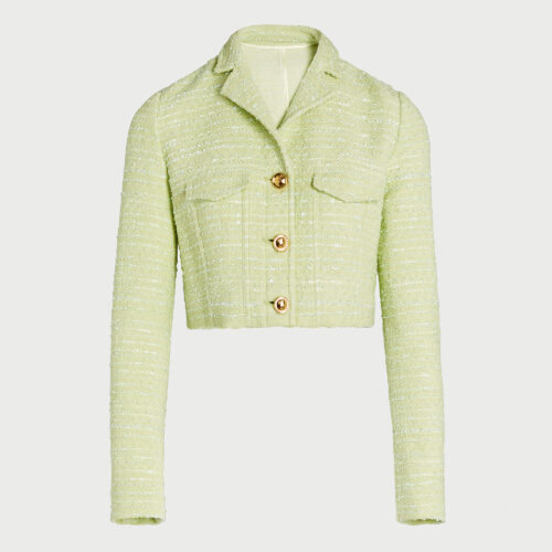 Giacca corta Lime in tweed