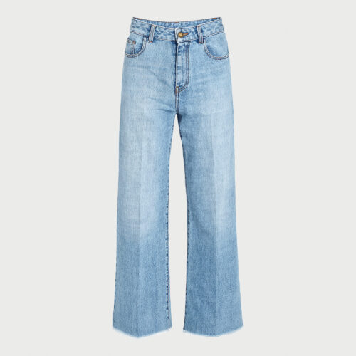 Pantalone denim blu