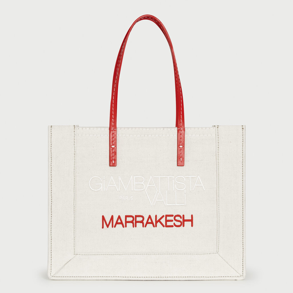 Marrakesh linen tote bag - Giambattista Valli Paris | Haute
