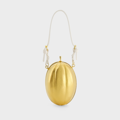 Sac clutch Melon en métal laqué