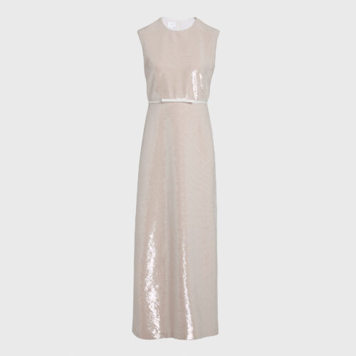 Sand midi sequin dress
