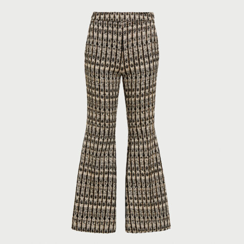 Pantalon flare Optical Bouclé
